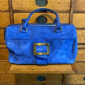 Roger Vivier Blue suede purse